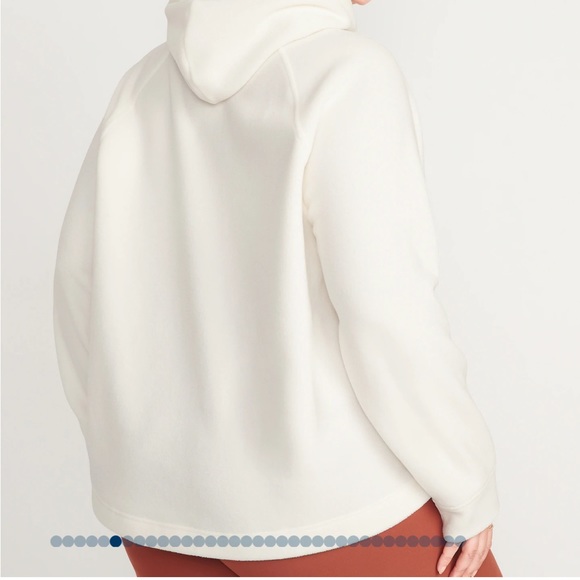 - NWT OLD NAVY Microfleece Funnel-Neck Pullover Hoodie Color: Sea Salt - Picture 6 of 6